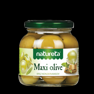 Zelené olivy Natureta MAXI 290g
