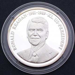 Pamětní mince Ronald Reagan 1981-1989 XL. PROOF