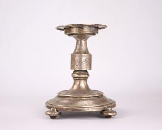 Starožitný stříbrný svícen 19. století