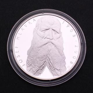 Stříbrná pamětní mince 200 Kč Josef Hlávka 1908-2008 PROOF