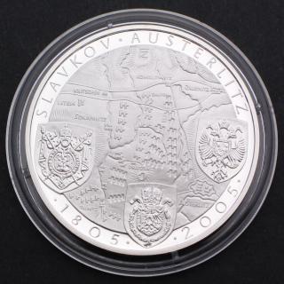 Stříbrná pamětní mince 200 Kč Slavkov-Austerlitz 1805-2005 PROOF