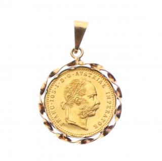 Zlatá mince Přívěsek František Josef 1915 §
