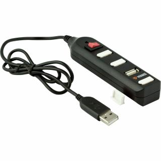 YHB 4002BK Hub 4 x USB 2.0 černý YENKEE