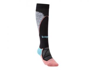Dámské ponožky Bridgedale Ski Midweight coral/black Velikost: L