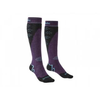 Dámské ponožky Bridgedale Ski Midweight+ dark purple Velikost: 38-40