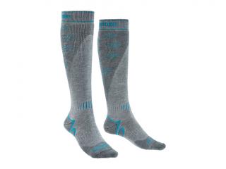 Dámské ponožky Bridgedale Ski Midweight+ stone/grey Velikost: S