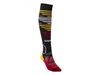 Pánské ponožky Bridgedale Ski Lightweight Merino graphite/red Velikost: L