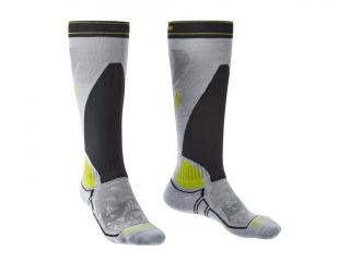 Pánské ponožky Bridgedale Ski Midweight light grey/graphite Velikost: M