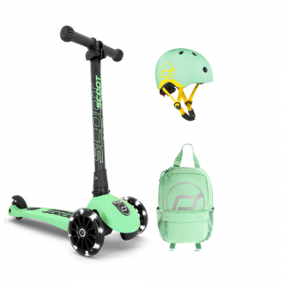 SET Highwaykick 3 LED kiwi+helma+batoh Velikost helmy: S-M