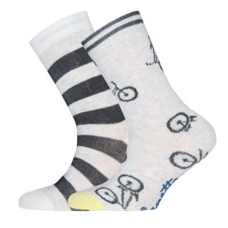 Sanetta Dětské ponožky 2pack Kola/prožek 251014 - vel.23-26 (2pack vel.23-26)