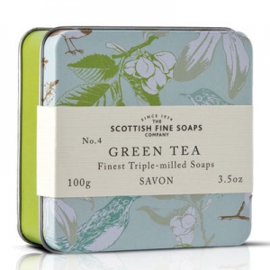 Scottish Fine Soaps Mýdlo v plechu - Zelený čaj, 100g