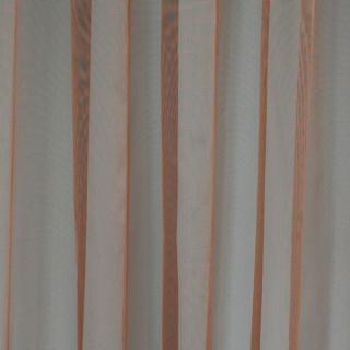 Záclona LAG RIVA 08 v. 295 cm  hnědo měděná s leskem