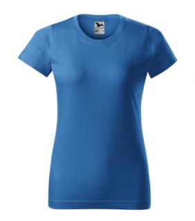 Basic 134  Tričko dámské color: azurově modrá, size: L