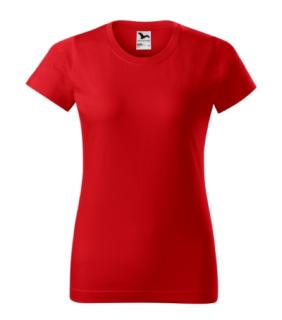 Basic 134  Tričko dámské color: červená, size: M