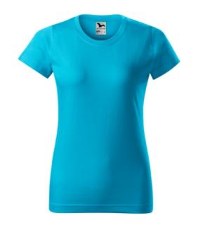 Basic 134  Tričko dámské color: tyrkysová, size: 2XL