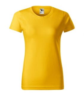 Basic 134  Tričko dámské color: žlutá, size: 2XL