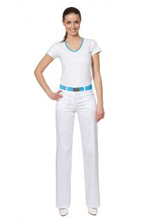 Kalhoty KATKA bílé Barva: Bílá, Obvod boků: 48 | 110-114 cm