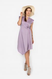 Letní zavinovací šaty Barva: Fialová, Velikost: S