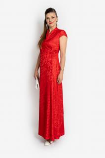 Společenské šaty Carmen Barva: Červená, Velikost: S