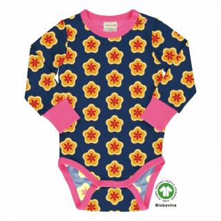 Body pro miminko s dlouhým rukávem Nordic Mullein MAXOMORRA 74/80