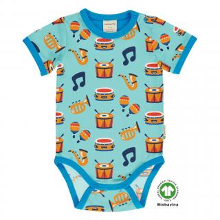 Body pro miminko s krátkým rukávem Party Music MAXOMORRA 62/68