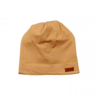 Dětská čepice zimní beanie Mineral Yellow WALKIDDY 47/49