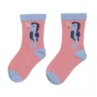 Dětské ponožky (2 páry) Blue Seahorses/Colorful Dragonflies WALKIDDY 19/21