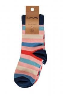 Dětské ponožky (2 páry) Stripe Blossom MAXOMORRA 19/21