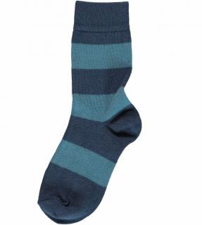 Dětské ponožky (2 páry) Stripe Midnight MAXOMORRA 19/21