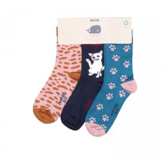 Dětské ponožky (3 páry) Playful Cats WALKIDDY 16/18