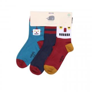 Dětské ponožky (3 páry) Robots Friends WALKIDDY 16/18