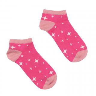 Dětské ponožky do tenisek (2 páry) Pink/Beige WALKIDDY 31/33