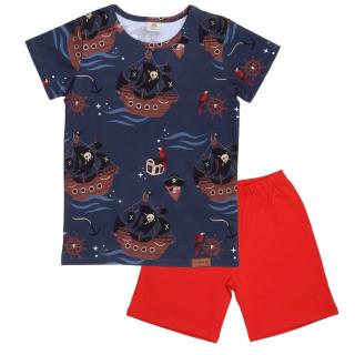 Dětské pyžamo s krátkým rukávem Pirate Ships WALKIDDY 110