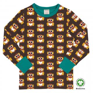 Dětské tričko s dlouhým rukávem Nordic Owl MAXOMORRA 104/110