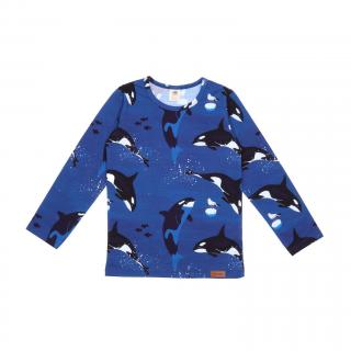 Dětské tričko s dlouhým rukávem Playful Orcas WALKIDDY 92