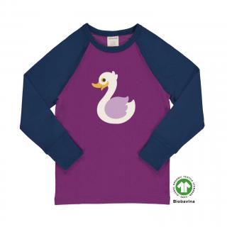 Dětské tričko s dlouhým rukávem raglánové Swan MAXOMORRA 122/128
