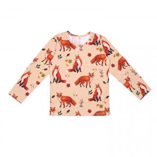 Dětské tričko s dlouhým rukávem Red Foxes WALKIDDY 104