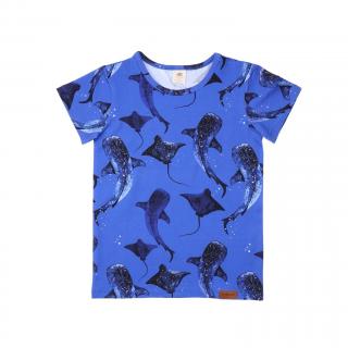 Dětské tričko s krátkým rukávem Whales/Eagle Rays WALKIDDY 104