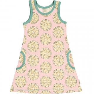 Dívčí šaty bez rukávů Fresh Lemon MAXOMORRA 98/104