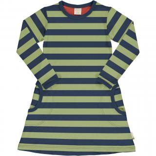 Dívčí šaty s dlouhým rukávem Stripe Fern MAXOMORRA 110/116