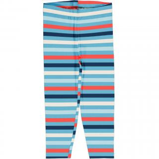 Dívčí tříčtvrteční legíny Stripe Sky MAXOMORRA 86/92