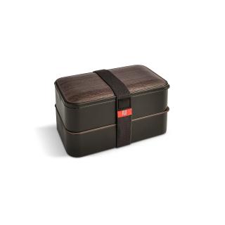 Obědový Bento Box s příborem - dřevěná elegance