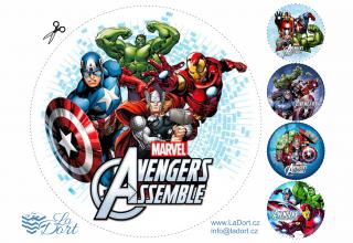 Avengers - Marvel - A4 - 00164 Materiál: Decor list + Výřez