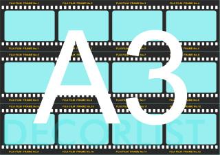 Decor list - A3 - filmový pás 12 snímků 10,5x9,5 cm Náhled: Nezasílat náhled před tiskem