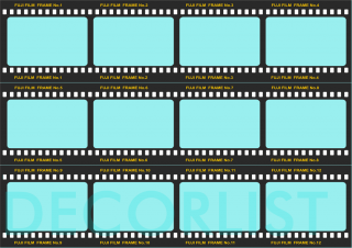 Decor list - A4 - filmový pás 12 snímků 7,4x7 cm Náhled: Zaslat náhled před tiskem + 50 Kč