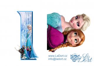 Frozen zápich s číslem 0 - 9 - A5 obdélník - 14x20 cm - 00382 Materiál: Decor list, číslo: 1