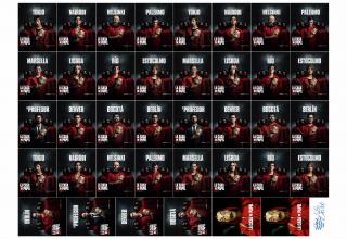 Papírový dům - La casa de papel - Money Heist - A4 - 00153 Materiál: Fondánový list