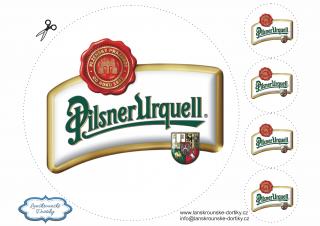 Pilsner Urquel - A4 - 00001 Materiál: Fondánový list + Výřez
