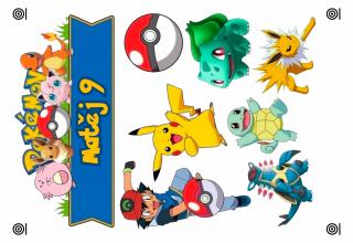 Pokémon - A4 - 00388 Materiál: Jedlý papír