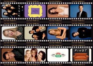 Přátelé - Friends - A4 - 00070 Materiál: Fondánový list